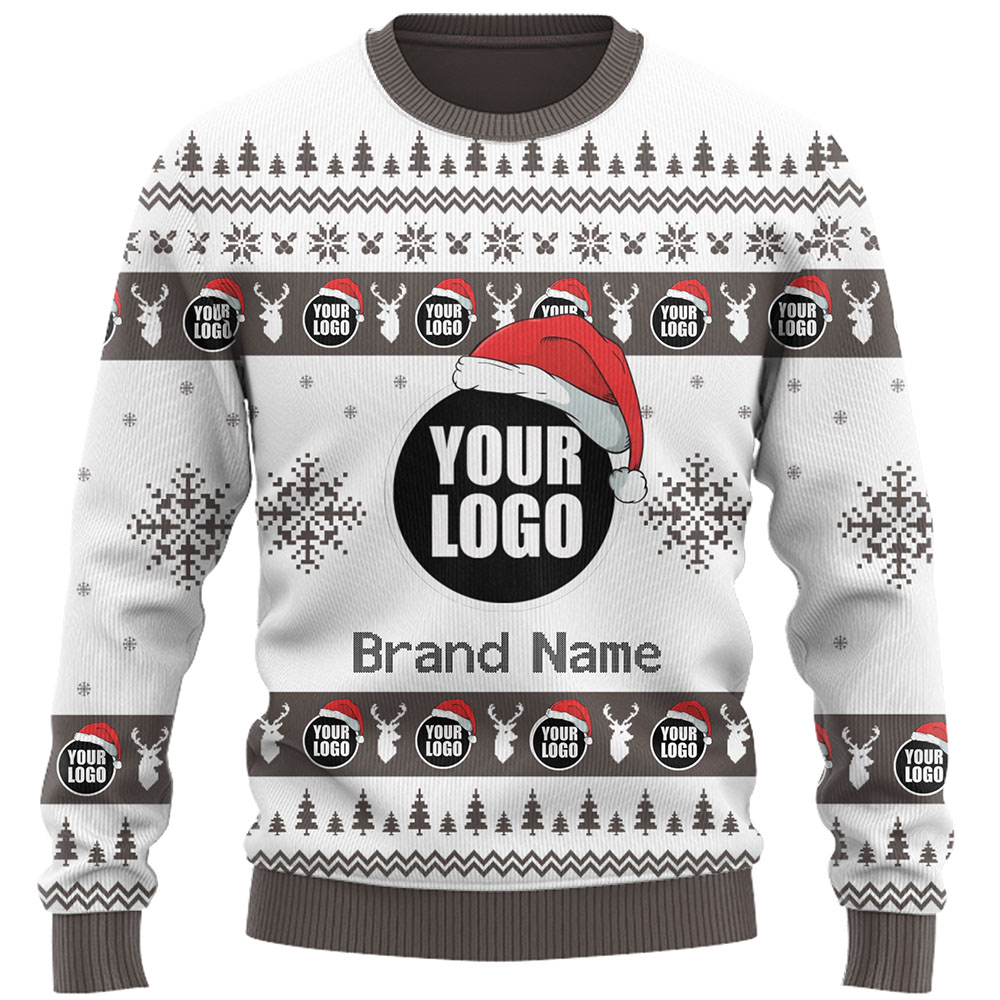 DIY Custom Logo Or Face Holiday Ugly Christmas Sweater 3
